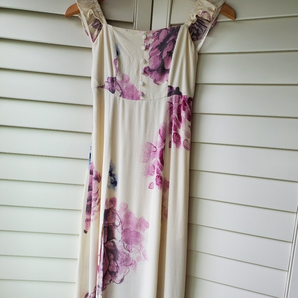 Angel Biba Off-Shoulder Maxi Slit Dress - Picture 2 of 6